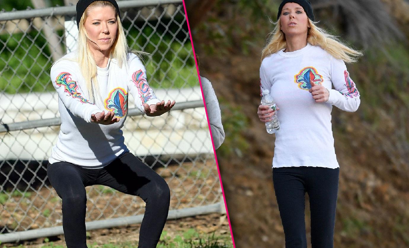 Scary Skinny Tara Reid Jogs With New Fitness Trainer