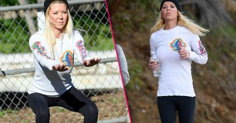 Scary Skinny Tara Reid Jogs With New Fitness Trainer