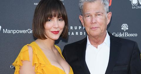 Katharine McPhee Fiance David Foster Pose In Italy