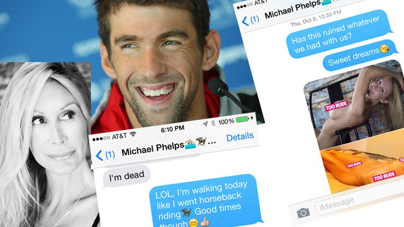 //michael phelps texts pp slider