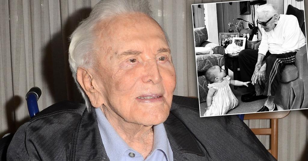 Kirk Douglas Poses With Great Granddaughter In Sweet New Photo