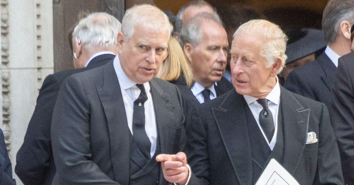 Photo of Prince Andrew and King Charles III
