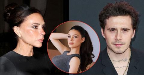 Photo of Victoria Beckham, Brooklyn Beckham and Nicola Peltz