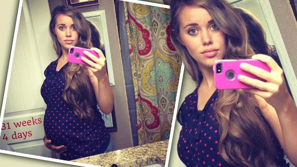 Jessa Duggar Seewald Pregnant Selfie 31 Weeks