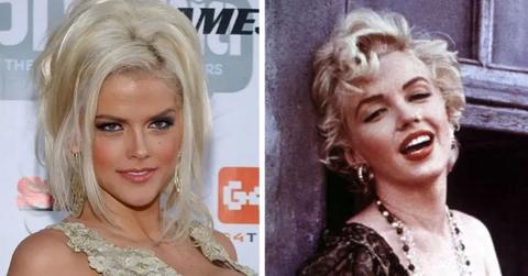 Anna Nicole Smith and Marilyn Monroe