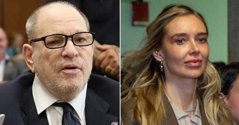 Split photo of Harvey Weinstein, Kaja Sokola