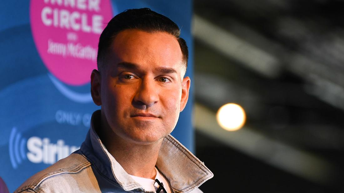 Mike Sorrentino attends a talk with the other Jersey Shore cast members.