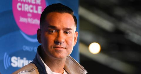 Mike Sorrentino attends a talk with the other Jersey Shore cast members.