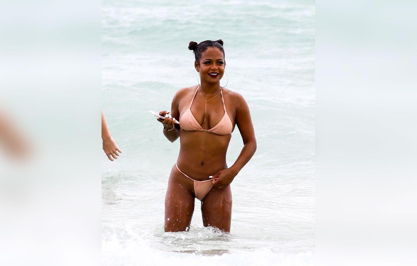 Christina Milian butt boobs bikini