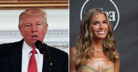A photo of Donald Trump alongside a photo of Kai Trump