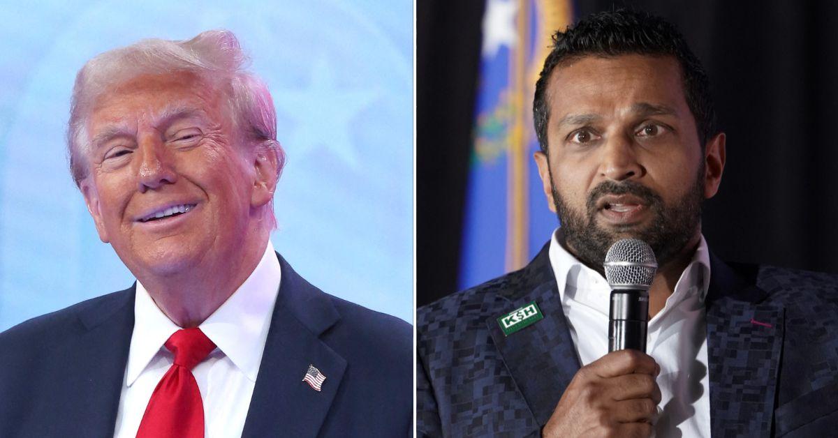 Composite photo of Donald Trump and Kash Patel