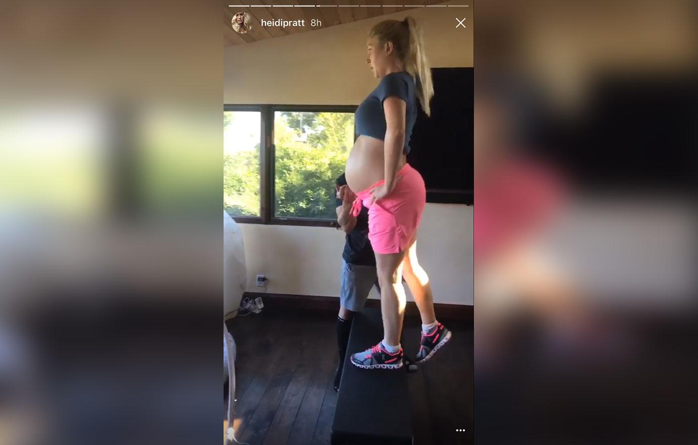 Heidi Montag Baby Bump Workout