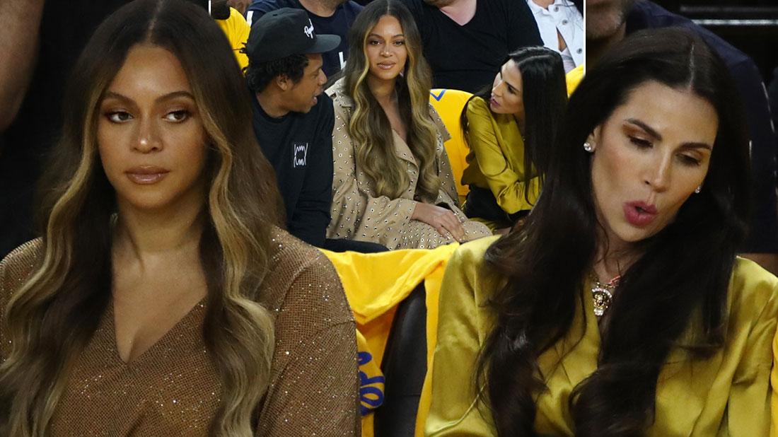 Wild Video: Beyoncé Gives Woman Death Stare As She Leans Over Her To ...