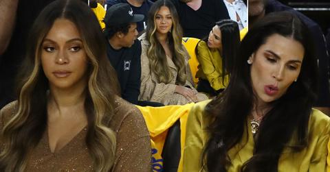 //Beyonce Gives Woman Talking Jay Z Death Stare NBA Finals PP