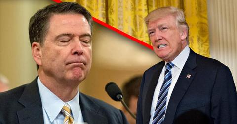 James Comey Jr and President Donald Trump