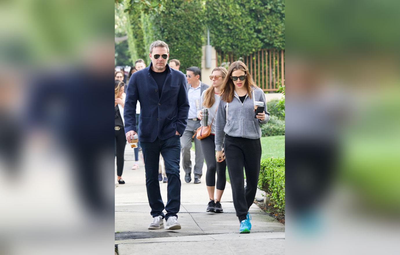 Ben Affleck Happy During Walk With Ex Jen Amid Talks Of Shacking Up With Lindsey