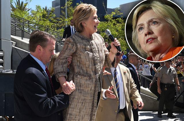 Hillary Collapses! Aides Rush To Keep Clinton From Falling