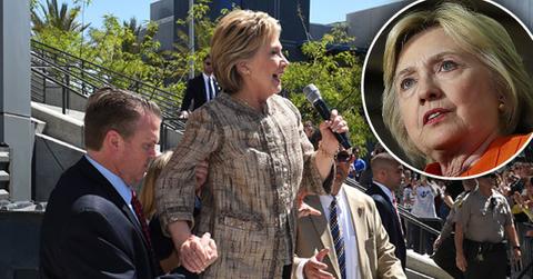 hillary clinton health troubles aides rush to candidates side