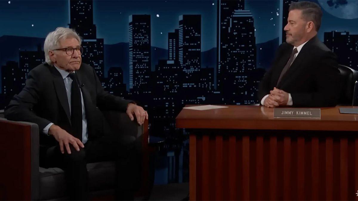 Harrison Ford and Jimmy Kimmel