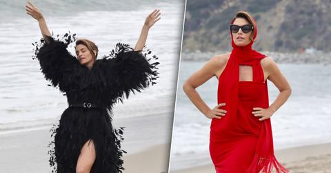 Cindy Crawford Legs Beach Photo Shoot