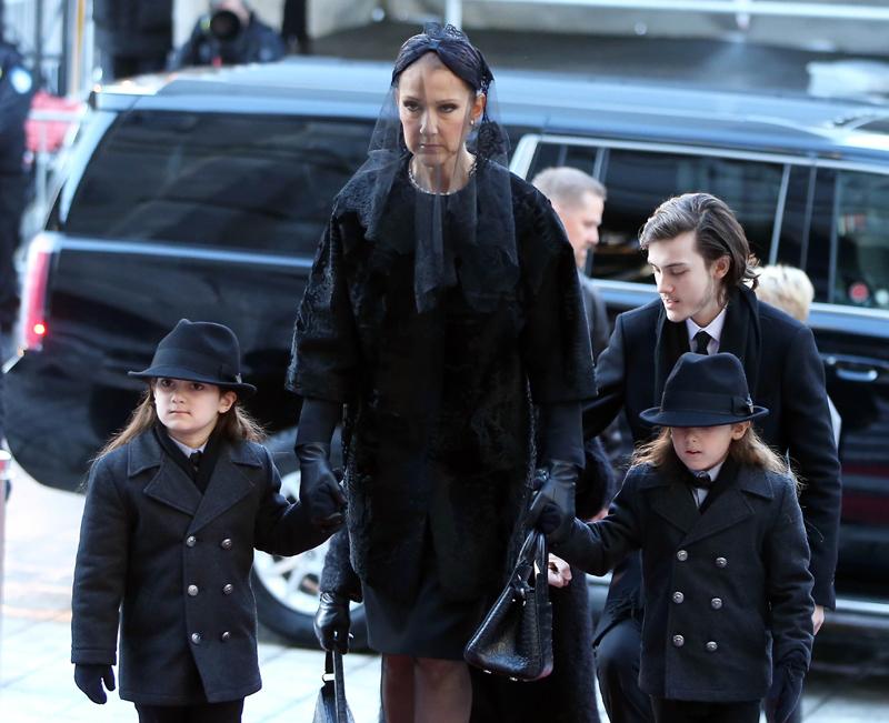 Celine Dion Husband Dead Rene Angelil Funeral Sons Rene Eddy Nelson