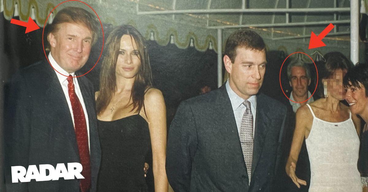 donald trump melania trump prince andrew jeffrey epstein ghislaine maxwell red radar circle