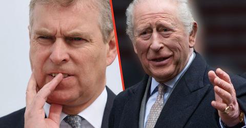 Photo of King Charles and Andrew Windsor