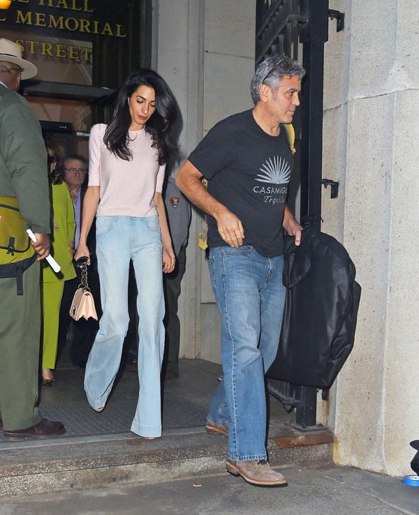 Amal Clooney Scary Skinny New York City