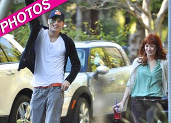 //ashton kutcher friends laser tag post_