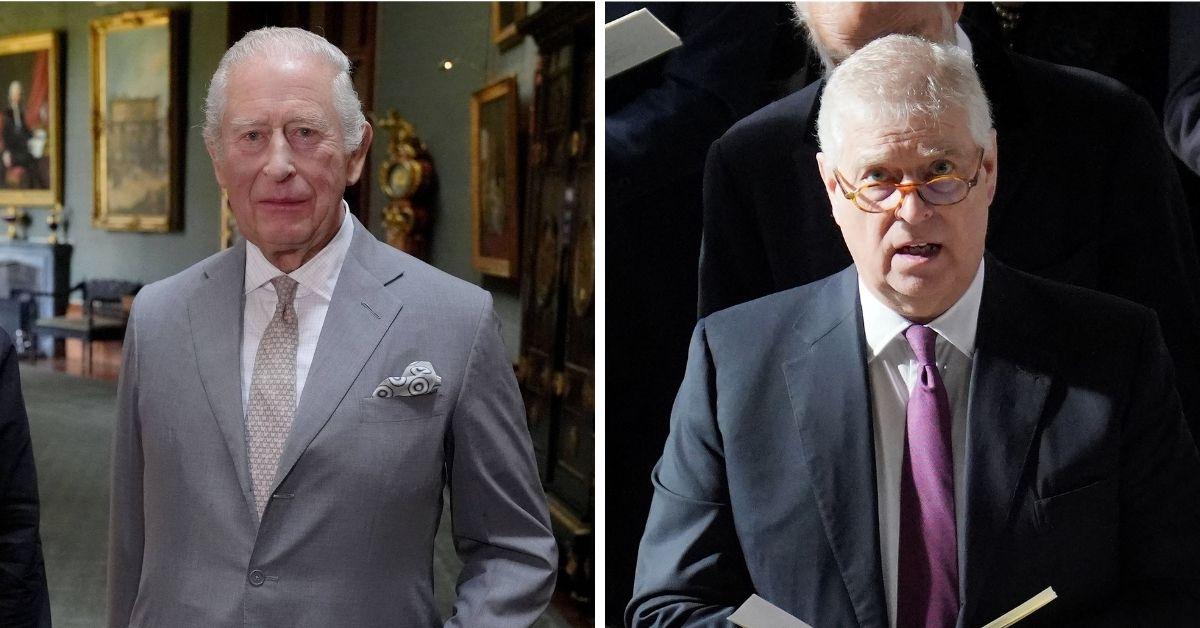 Photo of King Charles and Prince Andrew