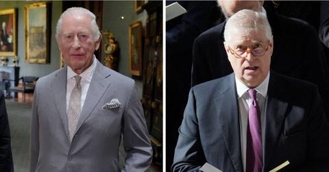 Photo of King Charles and Prince Andrew