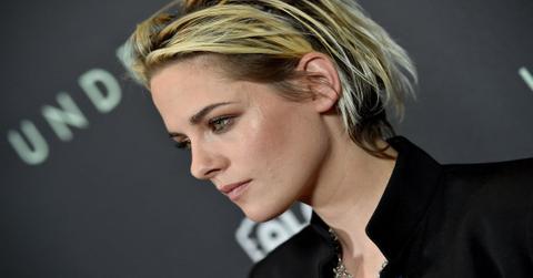 Kristen Stewart in black