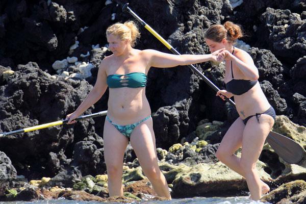 Amy Schumer At The Beach In A Bikini