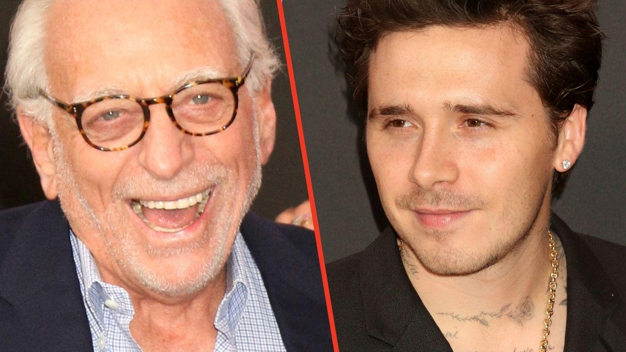 Split photo of Brooklyn Beckham and Nelson Peltz
