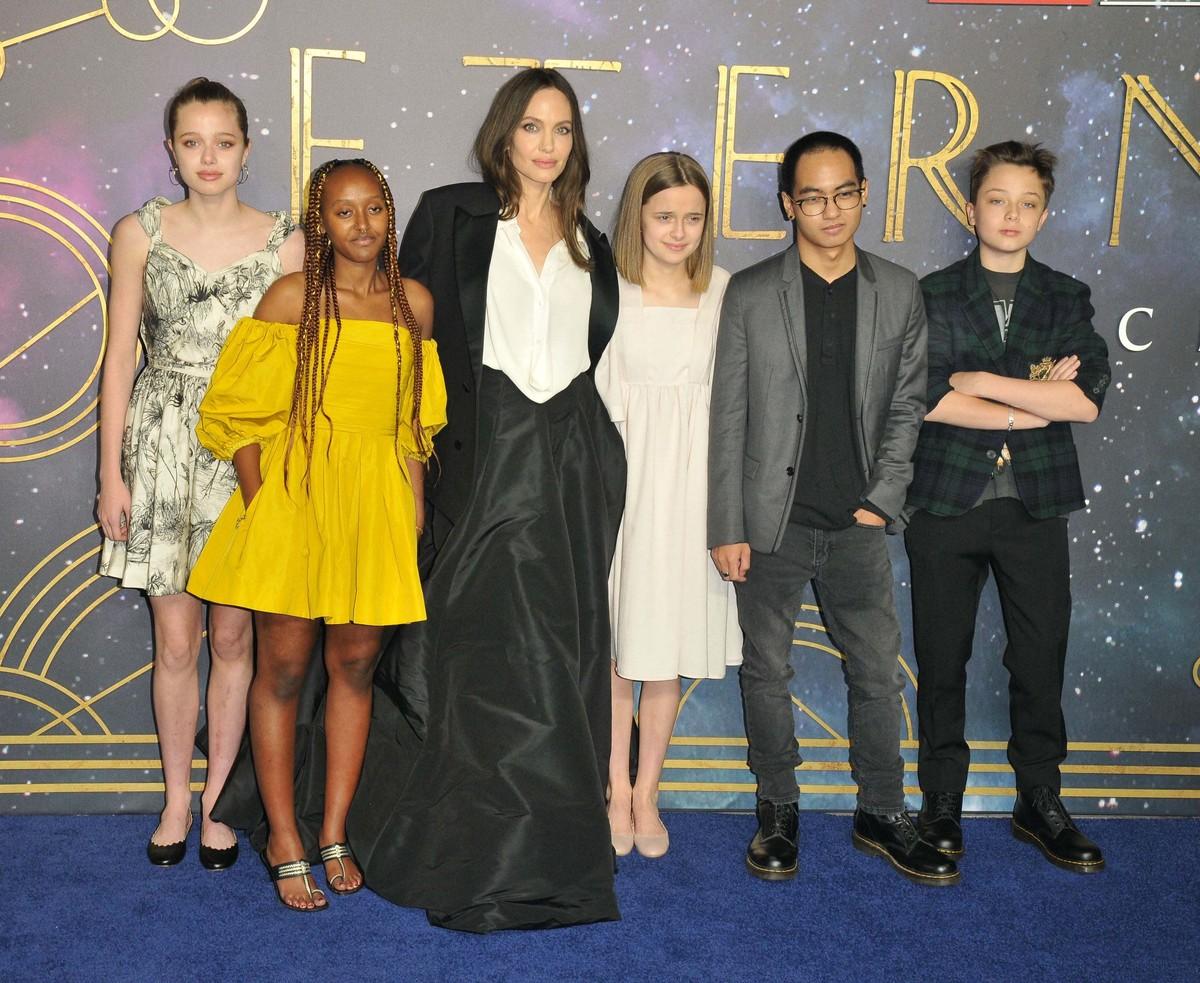 Angelina Jolie's children with Brad Pitt reportedly plan to remain in the U.S. as she prepares to move overseas.