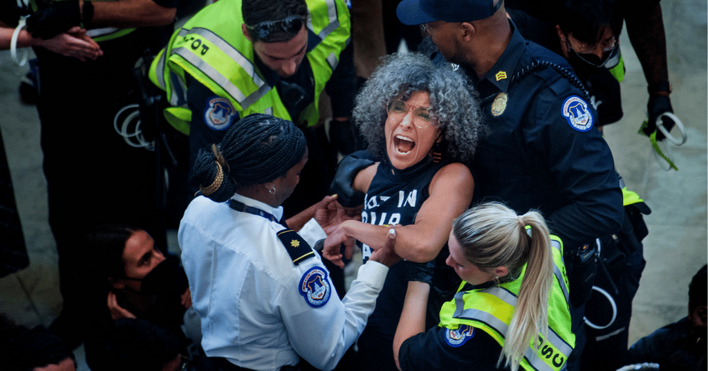 Over 300 Pro-Palestinian Protestors Invade US Capitol