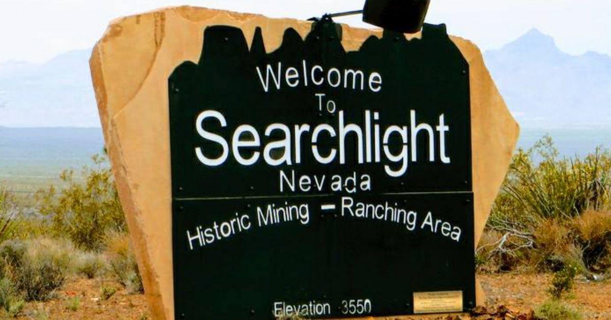 Photo of Searchlight town sign