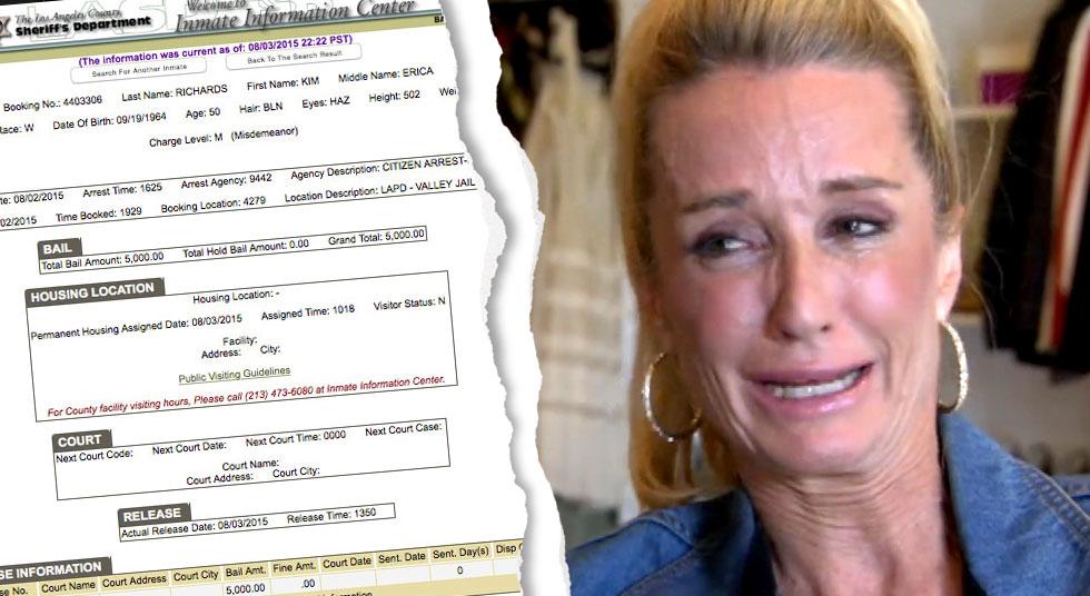 Busted Again! Kim Richards Arrested For Shoplifting & Spends Night