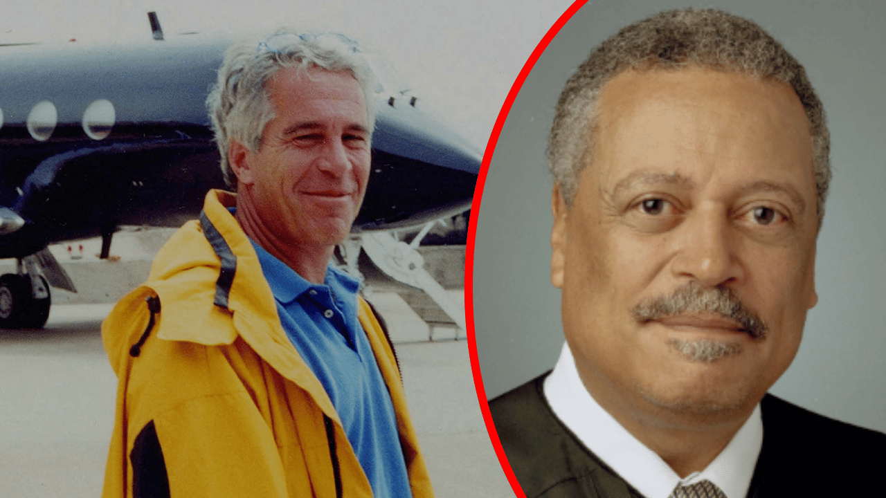 Photo of Jeffrey Epstein and Emmet Sullivan