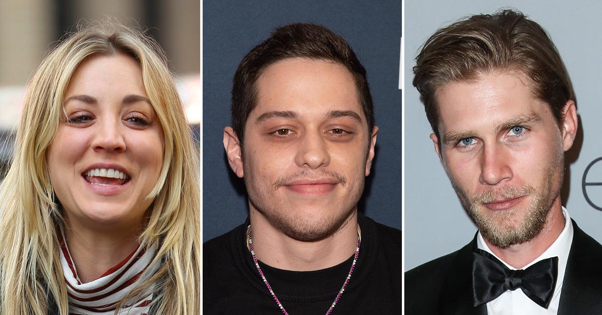 kaley cuoco cozied up pete davidson before split husband