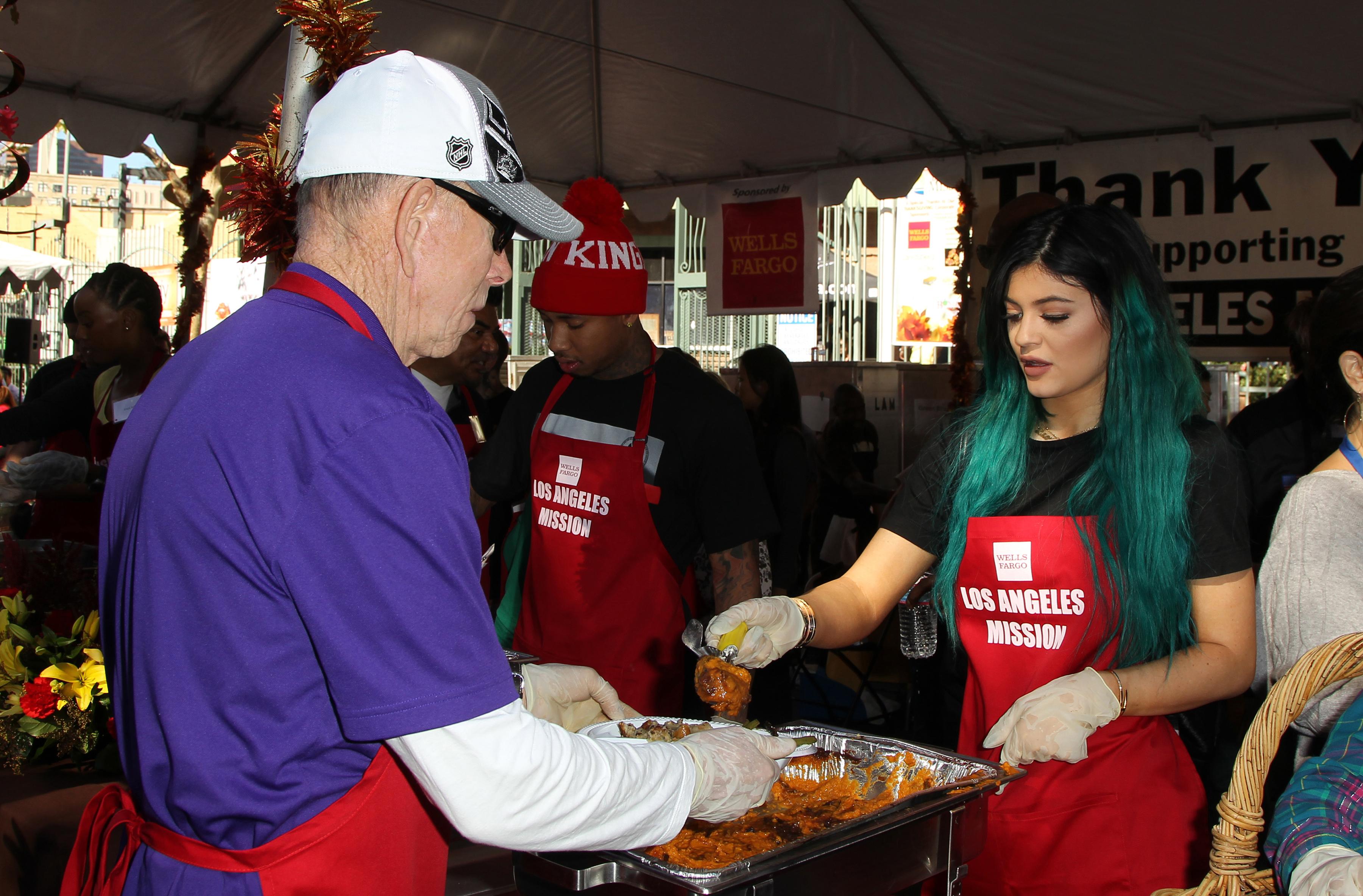 //kylie jenner tyga foodbank