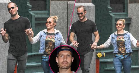 Hayden Panettiere with Boyfriend's Brother Spotted Holding Hands Smiling With Inset of Brian Hickerson Looking Angry