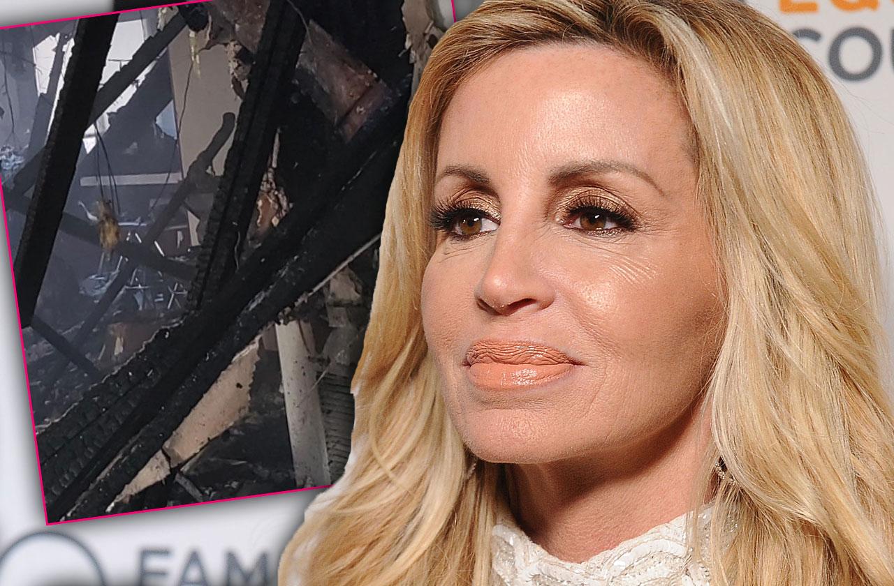 Camille Grammer Burned Down Home Photo