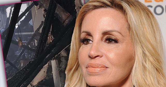 Camille Grammer Burned Down Home Photo