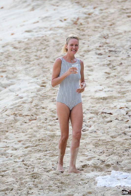 Uma Thurman Butt Underwear Wedgie St Barth