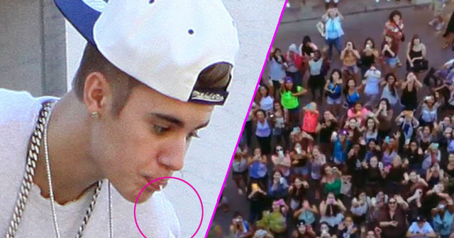 The Spit Hits The Fan Beliebers Upset Over Pics Of Justin Bieber 