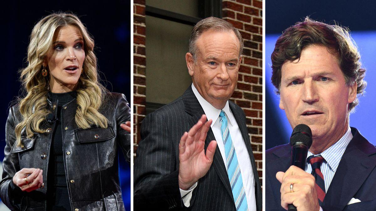 Photo of Tucker Carlson, Bill O'Reilly, Megyn Kelly