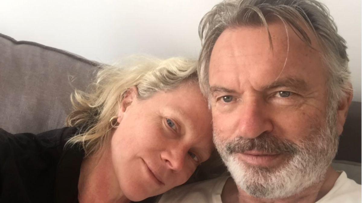 Photo of Sam Neill and Laura Tingle