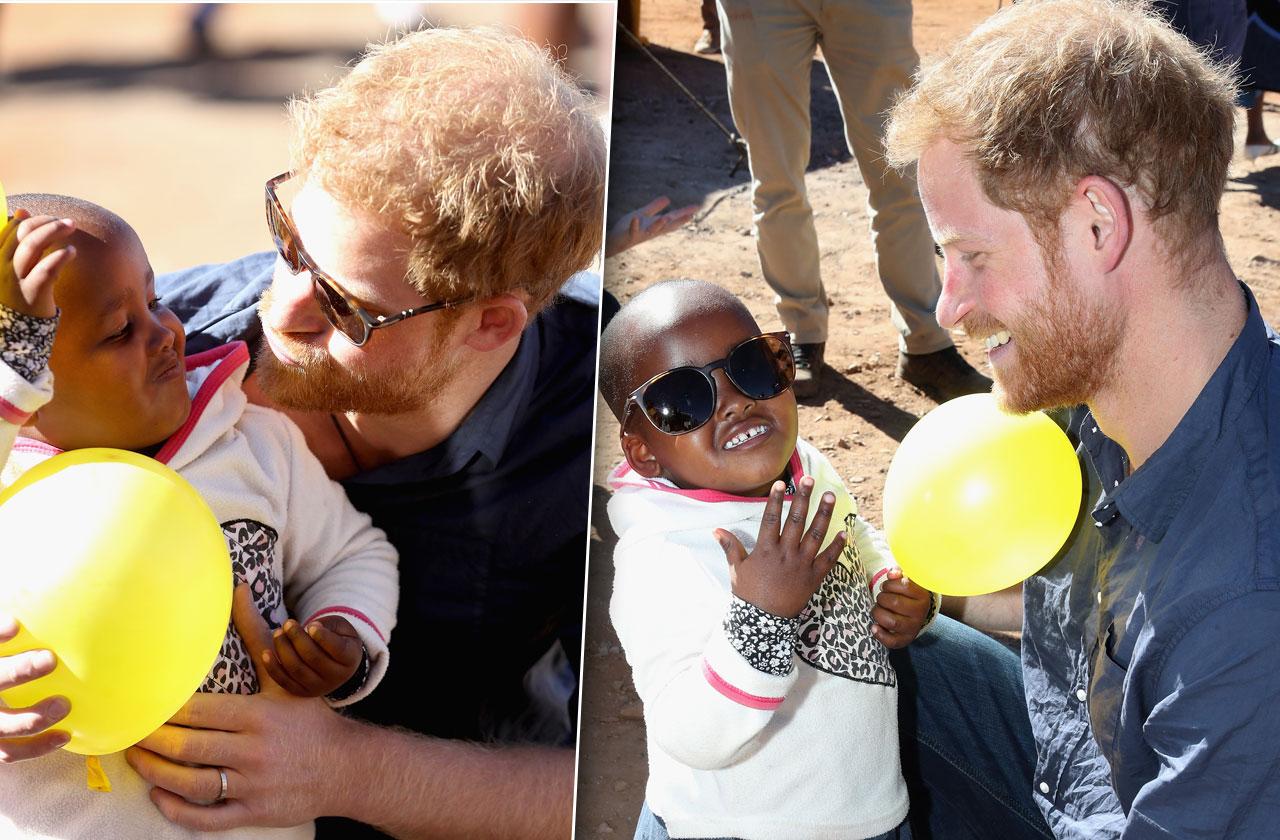 Prince Harry Plays With Children