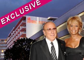 //whitney houston family mad clive davis party